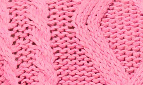 Princess Polly Anaya Cable Stitch Oversized Sweater In Pink