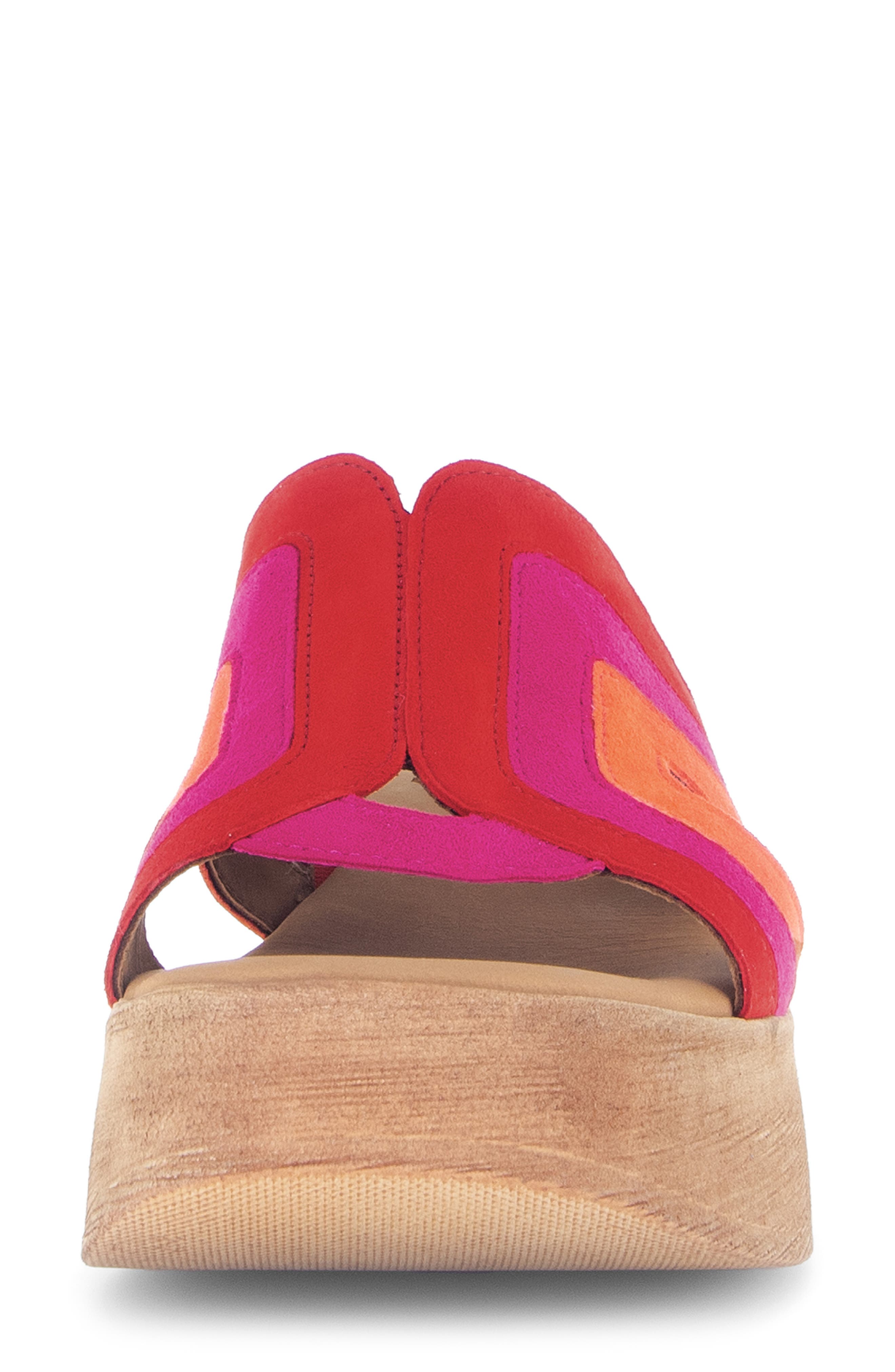 Gabor 64.521 Platform Slide Sandal, Alternate, color, Fire