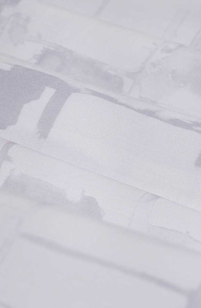 Bugatchi Orson Shaped Fit Short Sleeve Stretch Cotton Button-Up Shirt, Alternate, color, Platinum