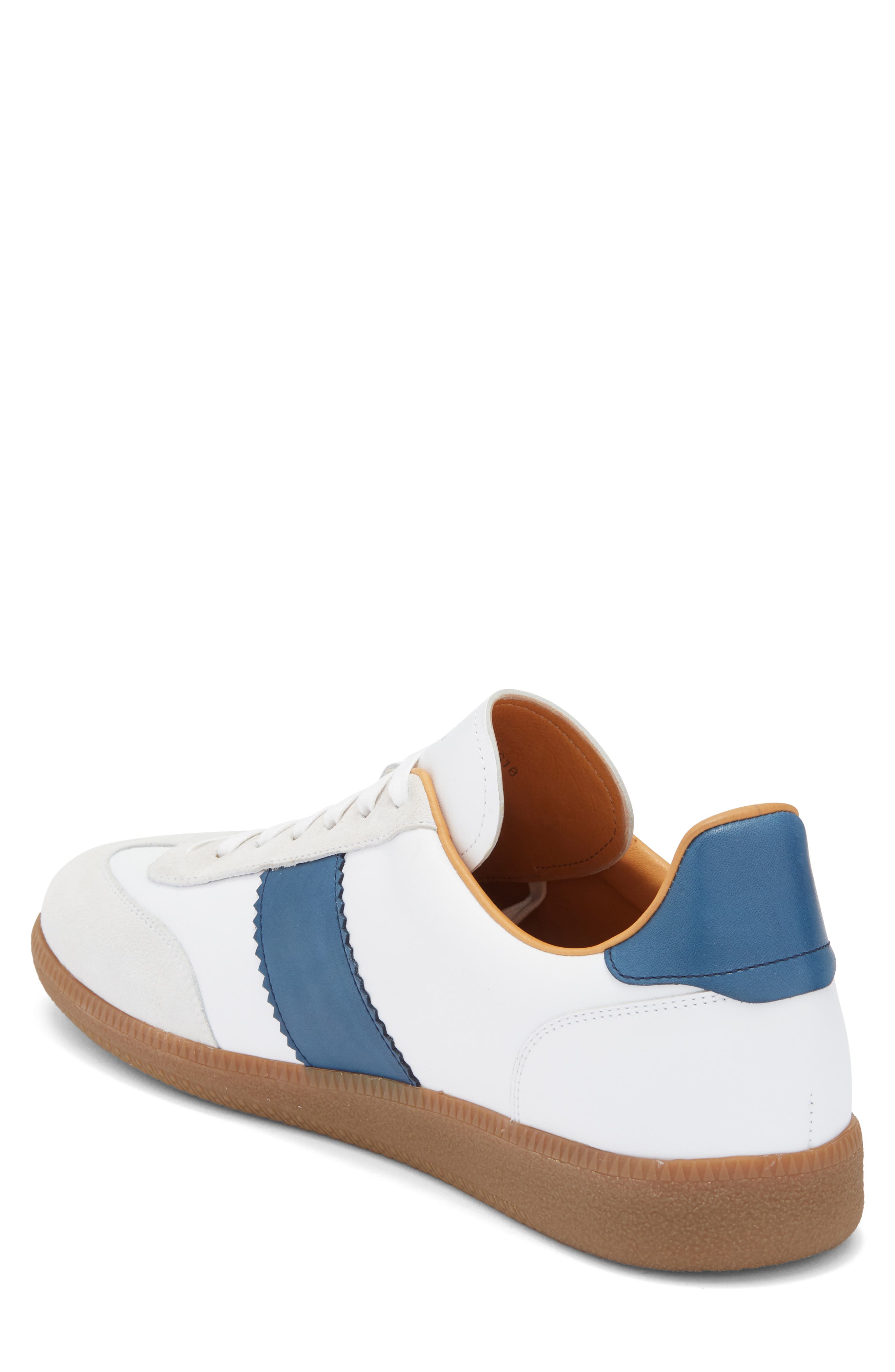 Meta Low Top Sneaker, Alternate, color, WHITE / NAVY