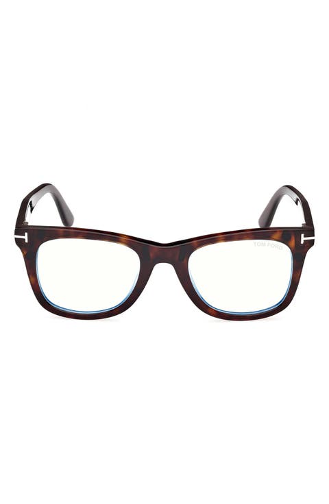50mm Square Blue Light Blocking Optical Glasses