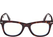 TOM FORD 50mm Square Blue Light Blocking Optical Glasses