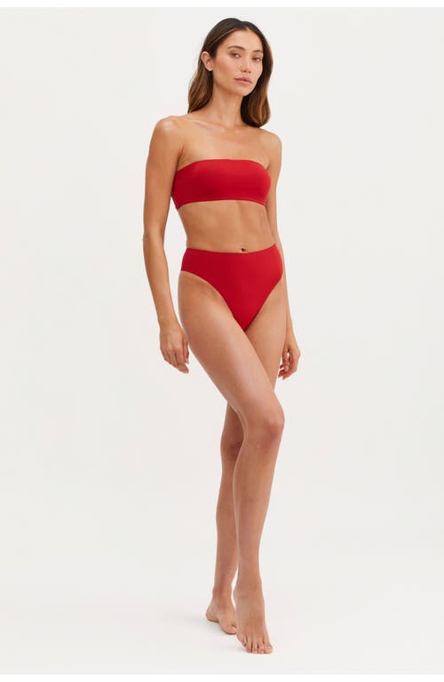 Au Naturel By Gottex Endless Summer Emma Bandeau Swim Top In Paprika