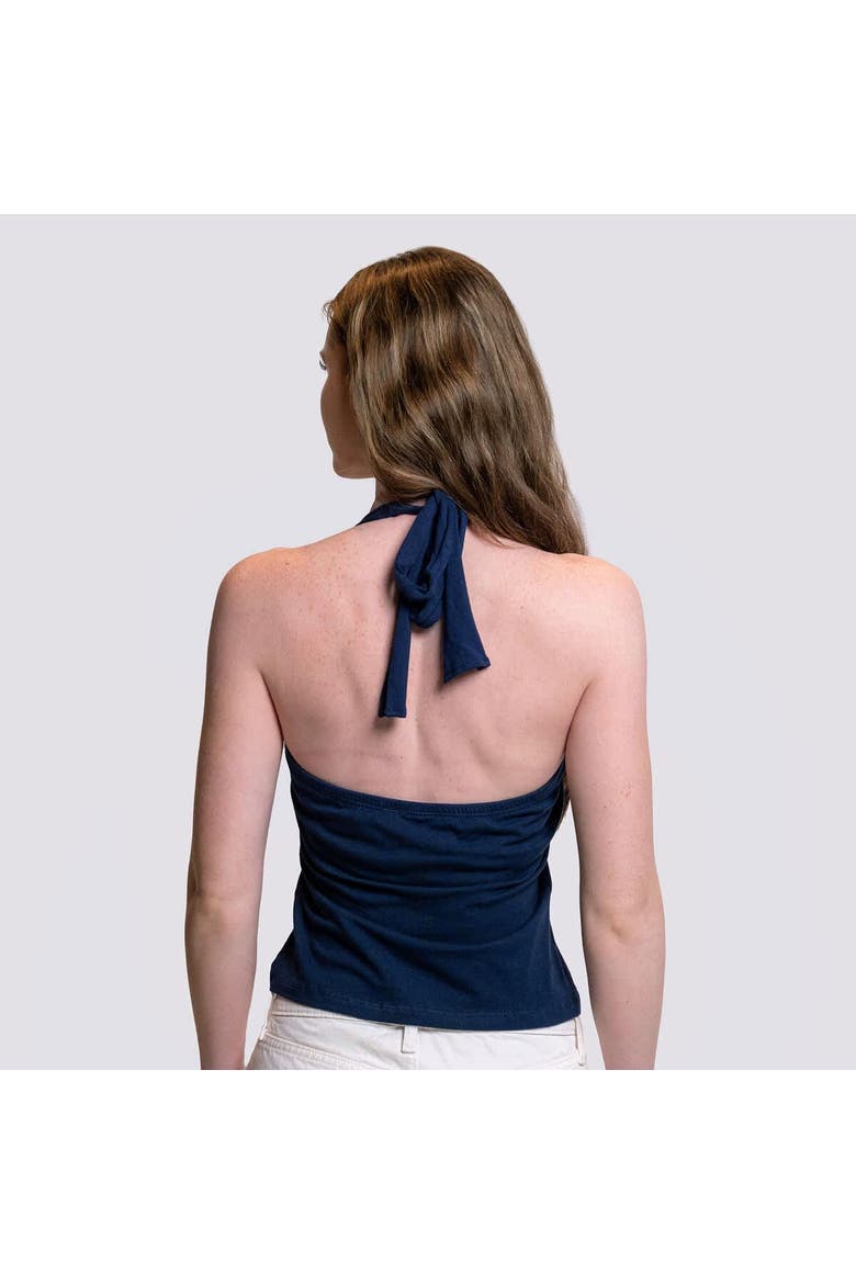 Women's Lusso Navy Houston Astros Noelle V-Neck Tank Top, Alternate, color, Navy
