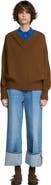 SANDRO 2-in-1 wool and cashmere sweater