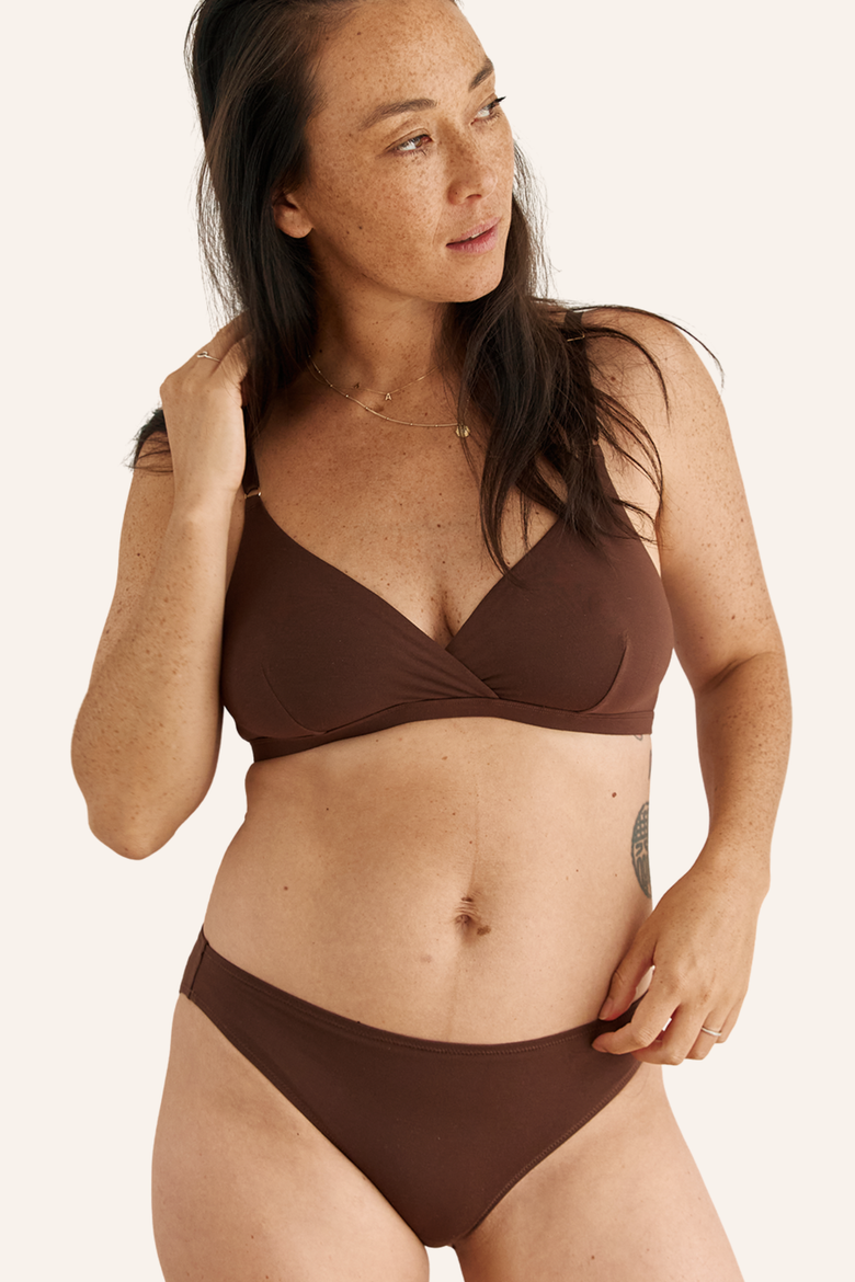 Soft-Cup Nursing Bra, Alternate, color, Cocoa Brown