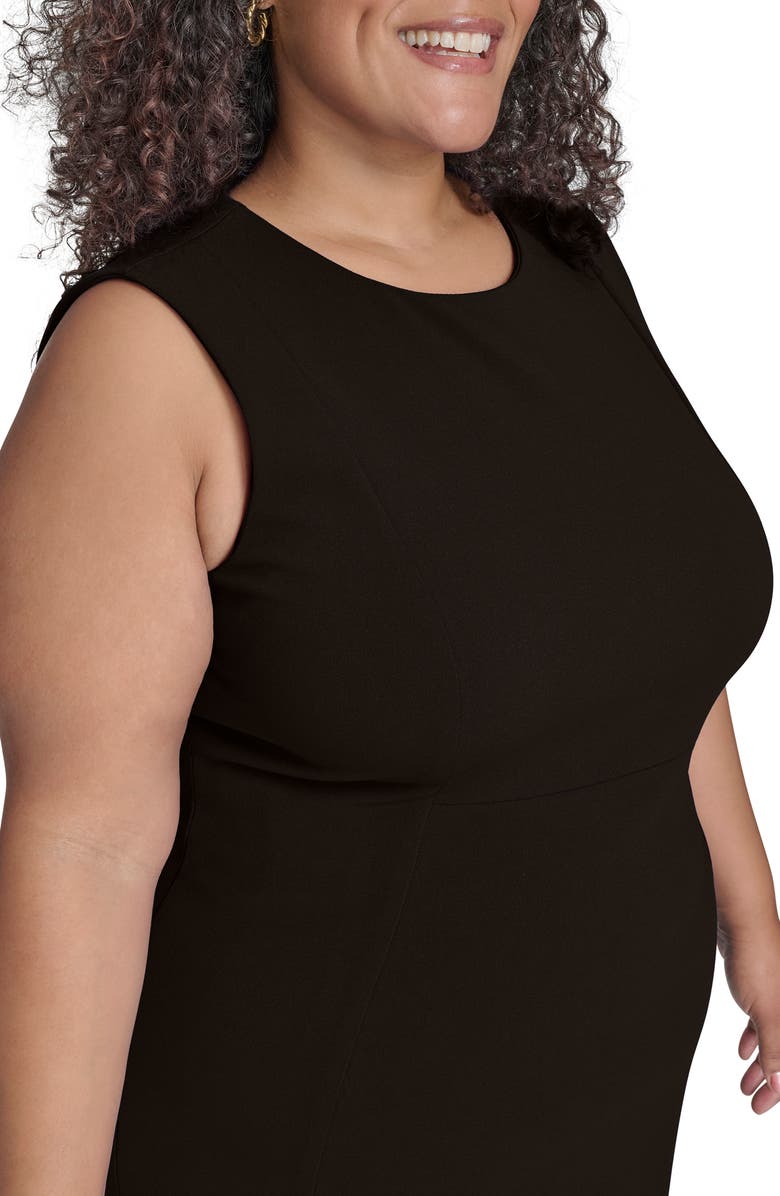 Calvin Klein Basic Sleeveless Sheath Dress, Alternate, color, Black