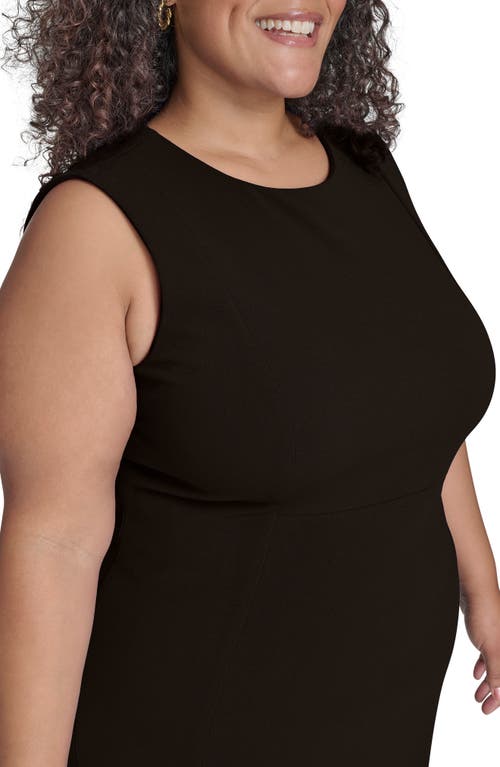 Calvin Klein Basic Sleeveless Sheath Dress In Black