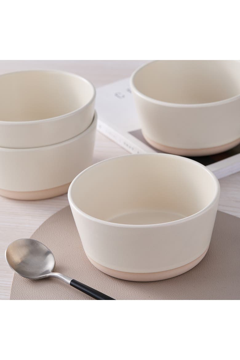 Jules Stoneware 32-Piec Dinnerware Set, Alternate, color, Off White