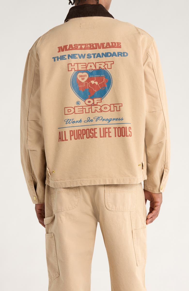 Carhartt Work In Progress OG Arcan Graphic Organic Cotton Canvas Jacket, Alternate, color, Dusty Heather Brown / Tobacco