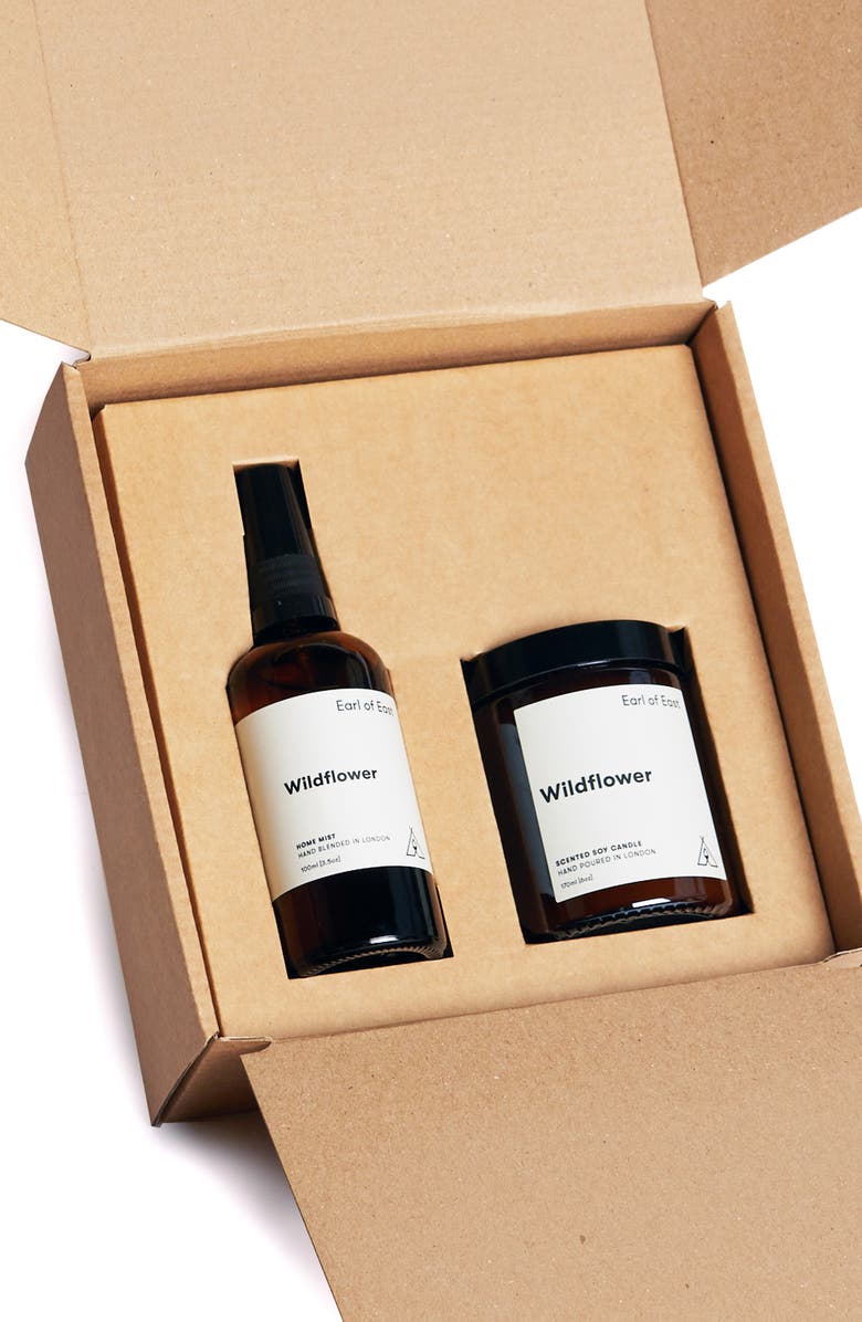 Earl of East Wildflower Scented Candle & Home Mist Gift Set, Alternate, color, 