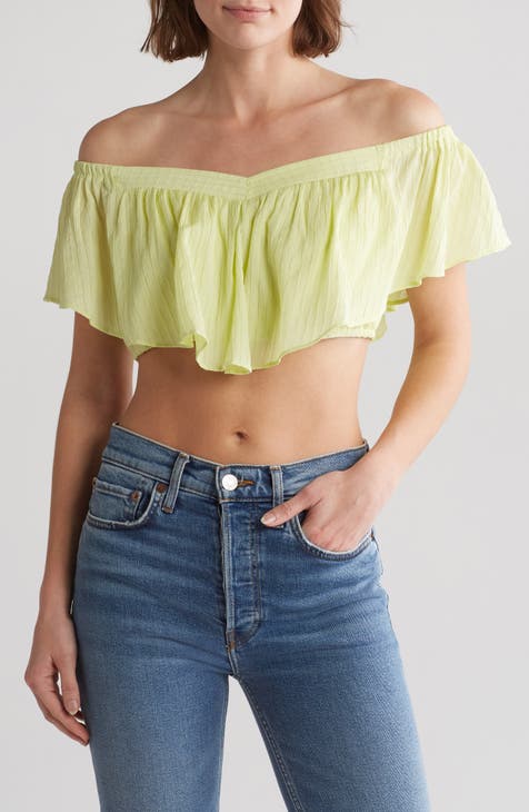 Breeze Off the Shoulder Crop Top