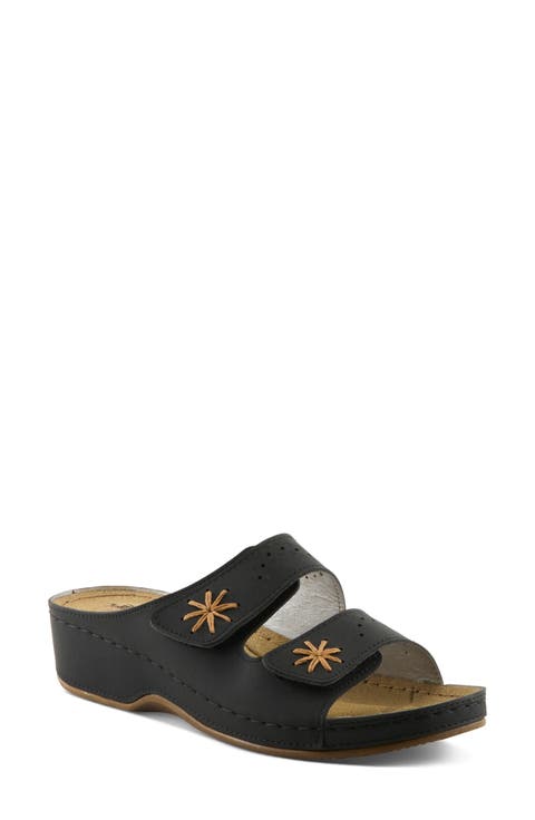 Double Strap Wedge Sandal