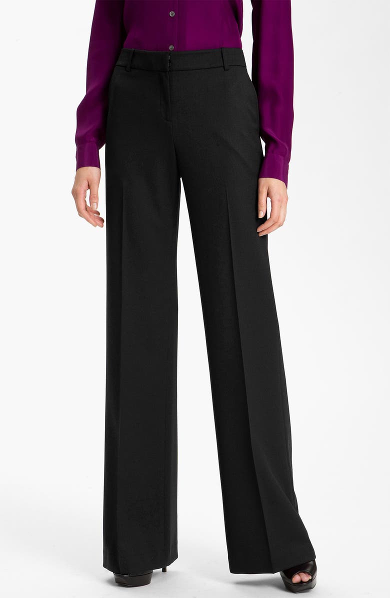 Lafayette 148 New York Stretch Wool Pants, Main, color, 