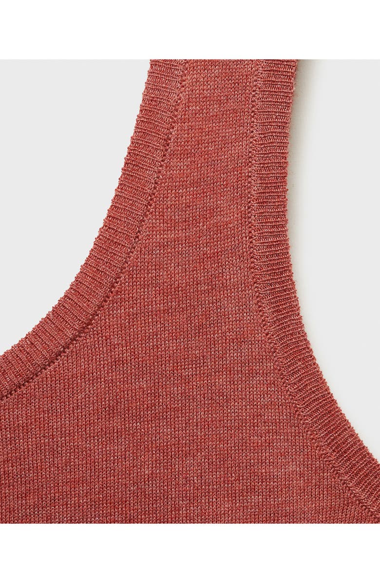 MANGO Scoop Neck Sweater Tank, Alternate, color, Medium Pink