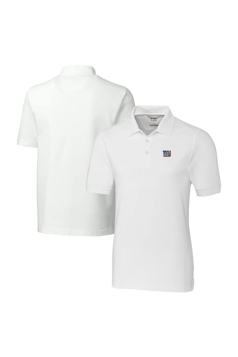 Men's Cutter & Buck White New York Giants Big & Tall Advantage Tri-Blend Pique Polo, Main, color, White