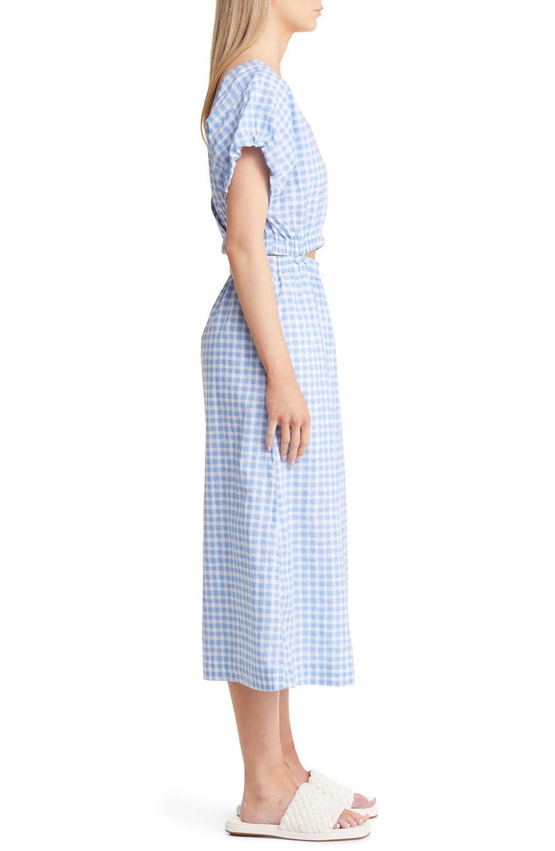 Madewell Modular Pull-On Cotton Gingham Two-Piece Dress Set, Alternate, color, 