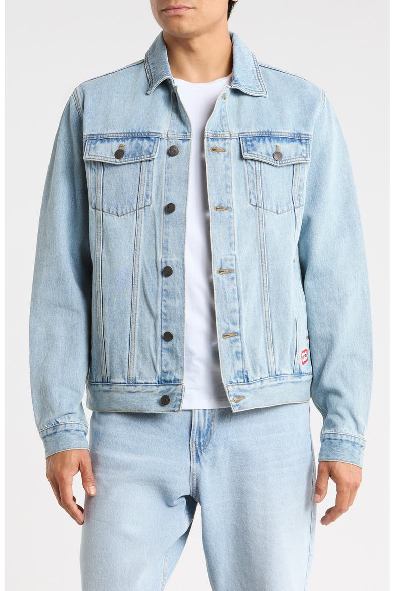Blurry Bean Jean Jacket, Main, color, BUTTER PECAN