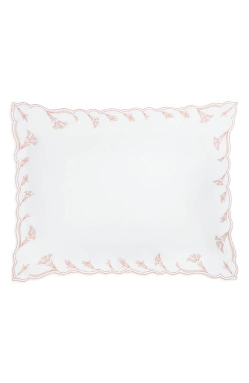 Matouk Marcella Egyptian Cotton Pillow Sham In Pink