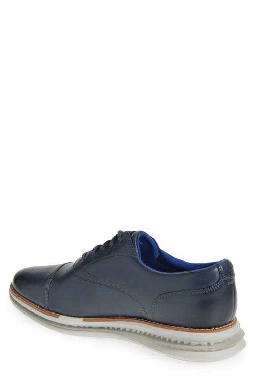 Cole Haan Original Grand Energy One Cap Toe Oxford In Marine Blue