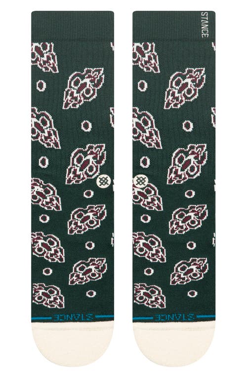 Stance Pine Brocade Crew Socks In Green