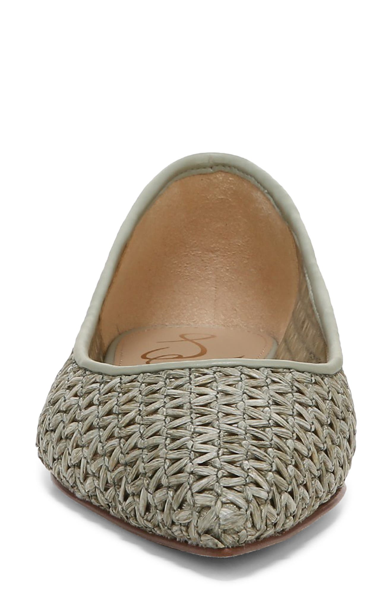 Wanda Pointed Toe Flat - Wide Width Available, Alternate, color, DARK DUSTY SAGE