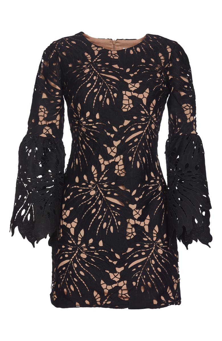 Dress the Population Dylan Crochet Shift Dress, Alternate, color, 