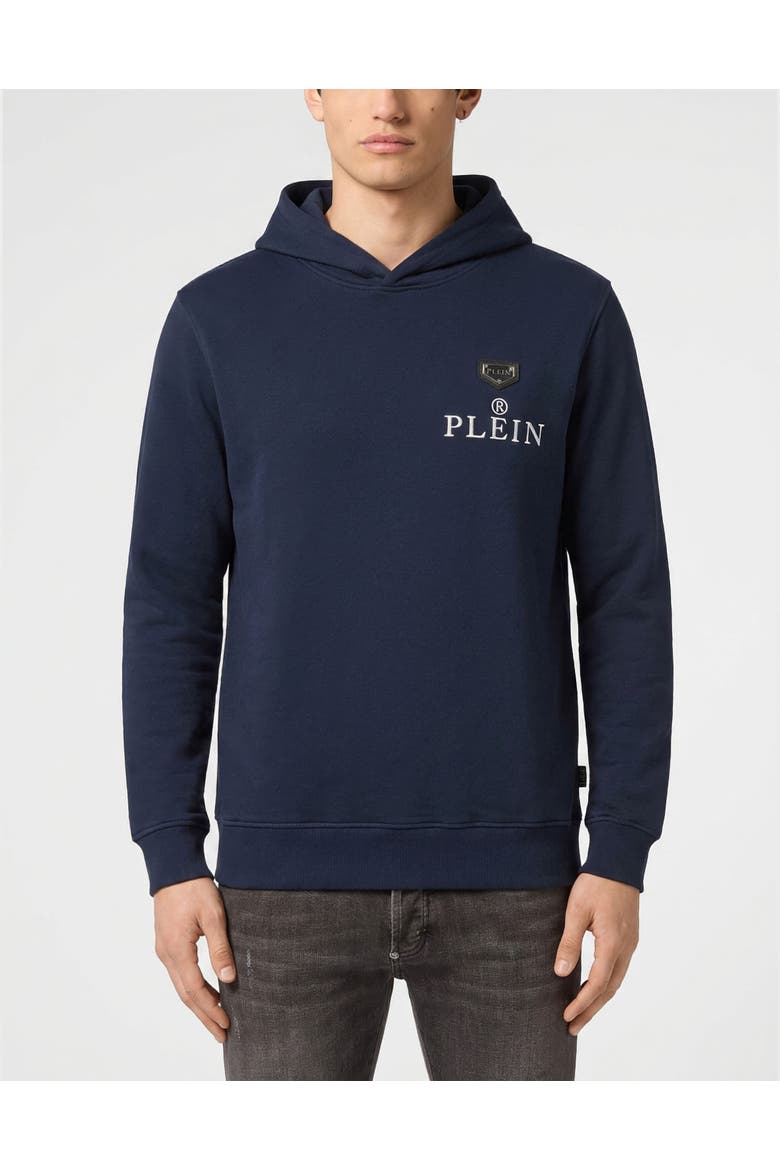 Hoodie Plein R Men, Main, color, navy