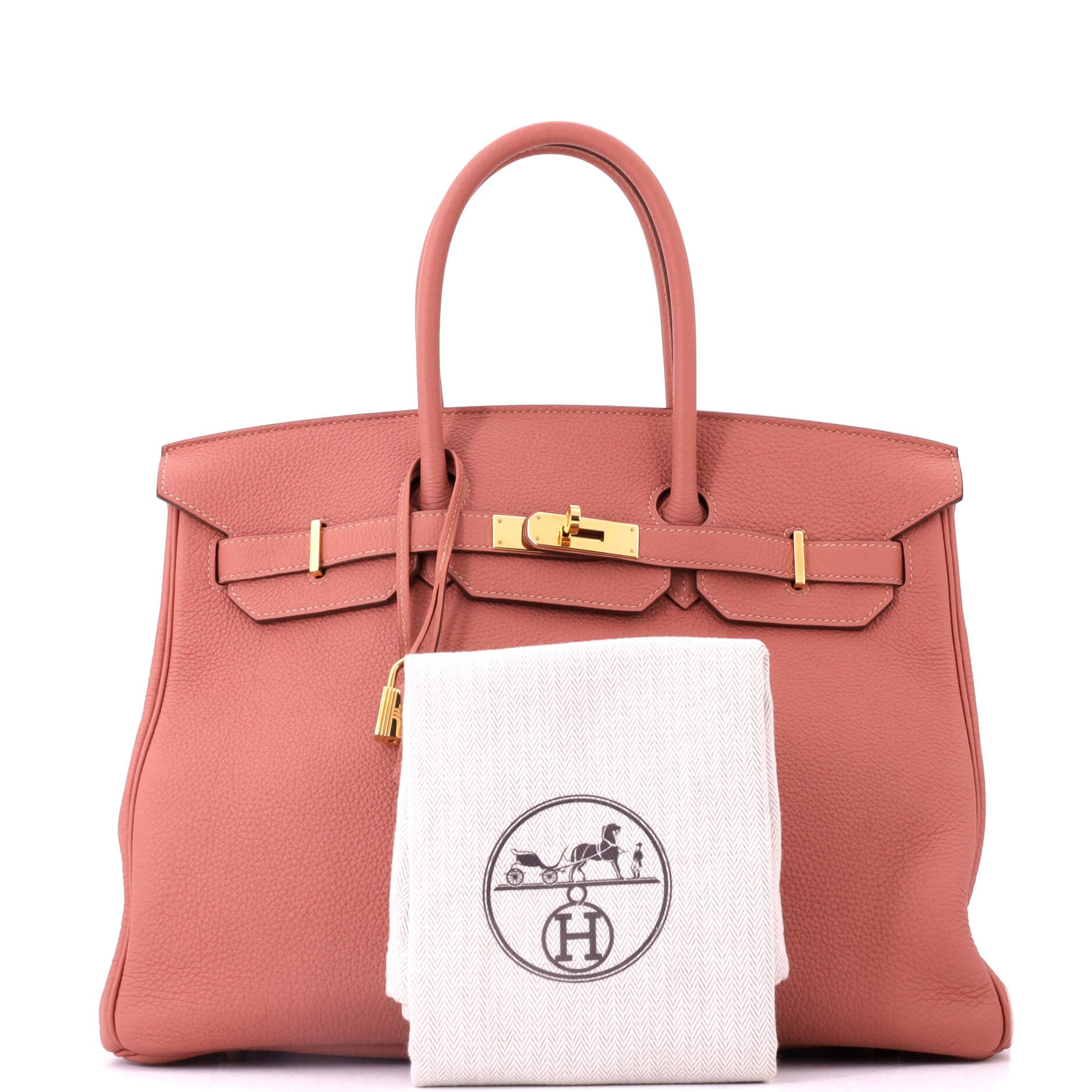 Pre-Owned Hermes Birkin Handbag Pink Togo with Gold Hardware 35, Alternate, color, Rosy