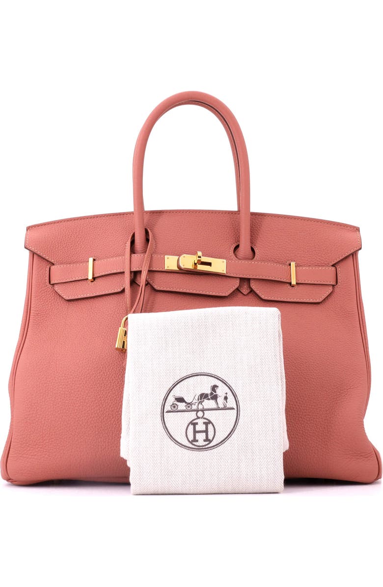 Pre-Owned Hermes Birkin Handbag Pink Togo with Gold Hardware 35, Alternate, color, Rosy