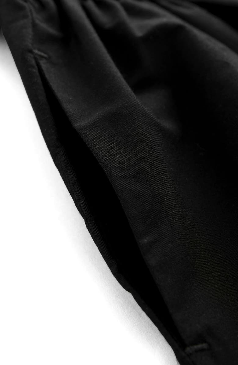 smALLSAINTS by ALLSAINTS Kids' Script Logo Chevron Waist T-Shirt Dress, Alternate, color, Black