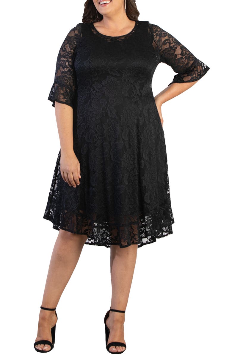 Kiyonna Livi Lace Cocktail Dress, Main, color, 