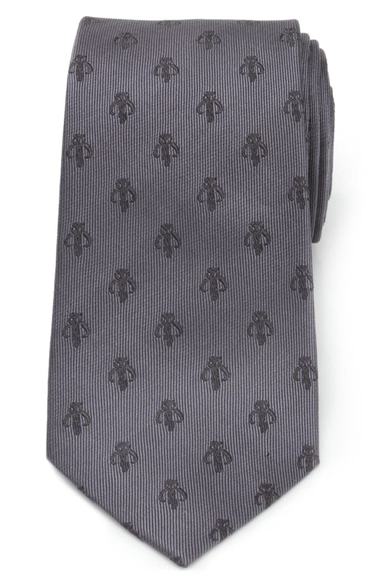 Cufflinks, Inc. Star Wars<sup>™</sup> - Mandalorian Silk Tie, Main, color, Grey