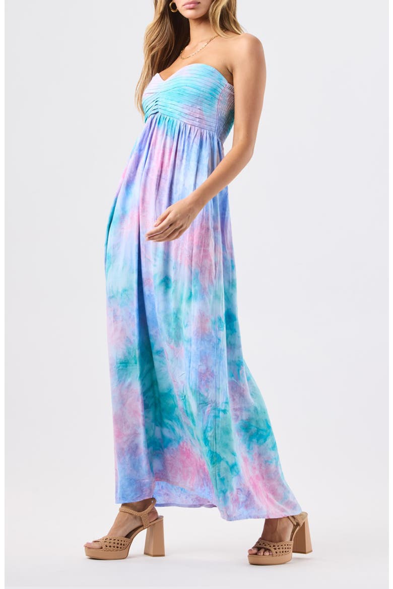 Shawna Strapless Maxi Dress, Alternate, color, MARBLED CRYSTAL