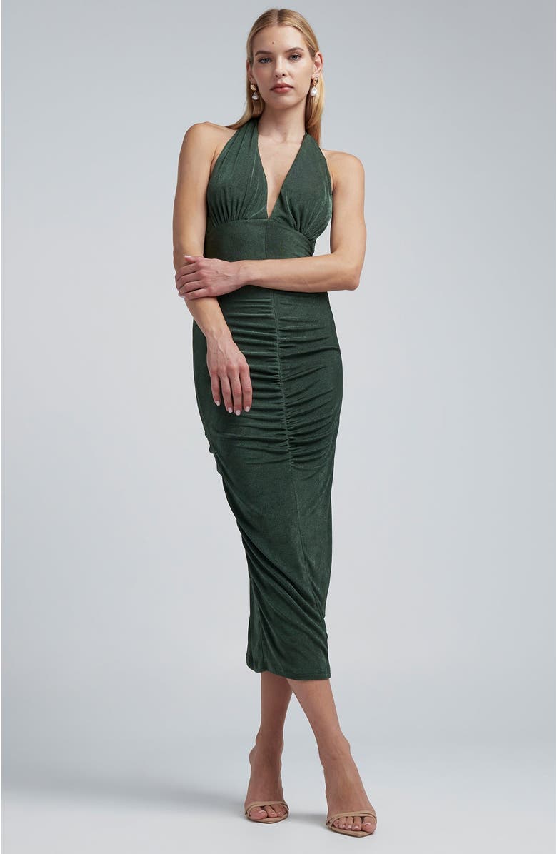 BWLDR Lizette Dress, Alternate, color, Khaki