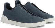 ZEGNA Cotton, Linen & Leather Triple Stitch™ Sneaker