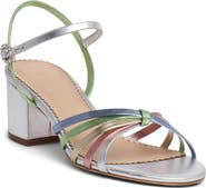 Cinq à Sept Nicole Metallic Ankle Strap Sandal
