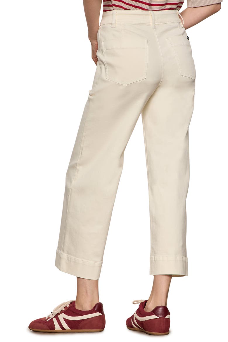 Insider High Waist Cropped Straight Leg Jeans, Alternate, color, COLLAGEN WHITE