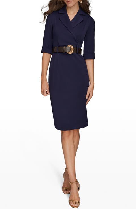 Belted Sheath Dress