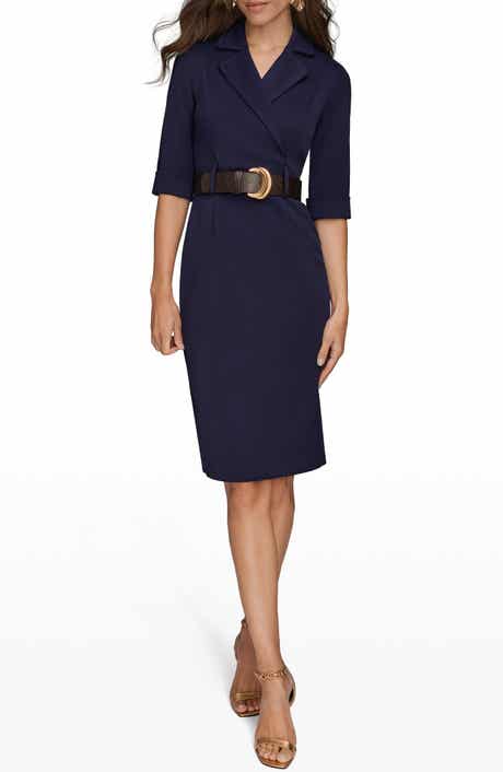 Donna Karan New York Belted Sheath Dress