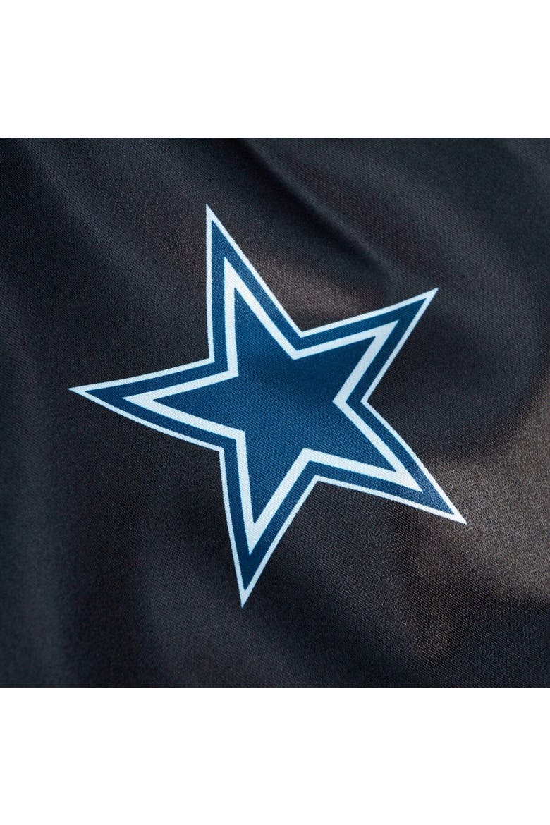 Women's Mitchell & Ness Black Dallas Cowboys Raglan Satin Full-Snap Jacket, Alternate, color, Black