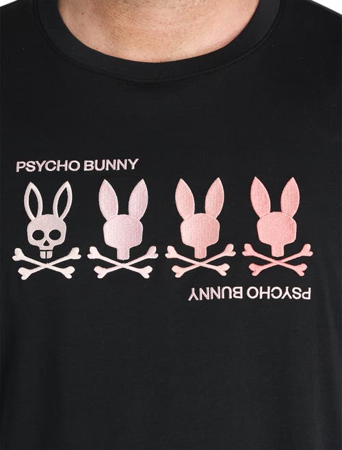 Psycho Bunny Big & Tall Oceania Graphic Tee In Black