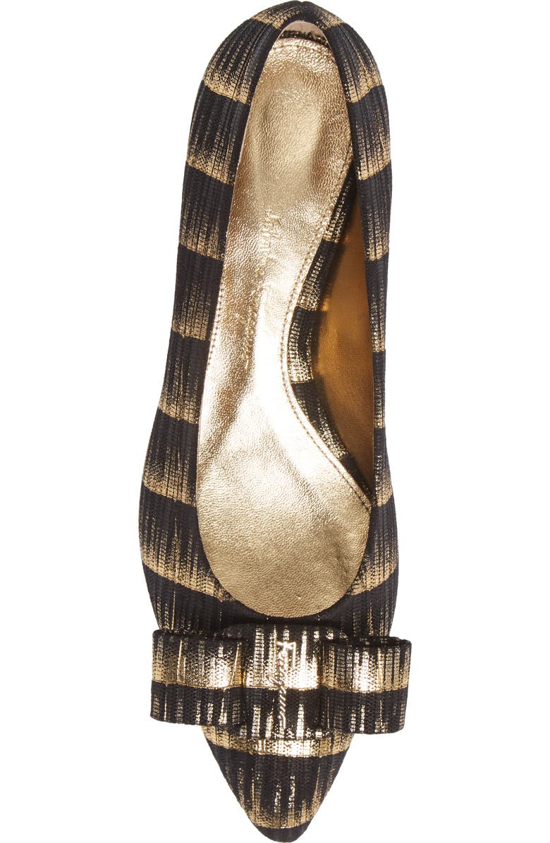 FERRAGAMO Salvatore Ferragamo Pointed Toe Flat, Alternate, color,