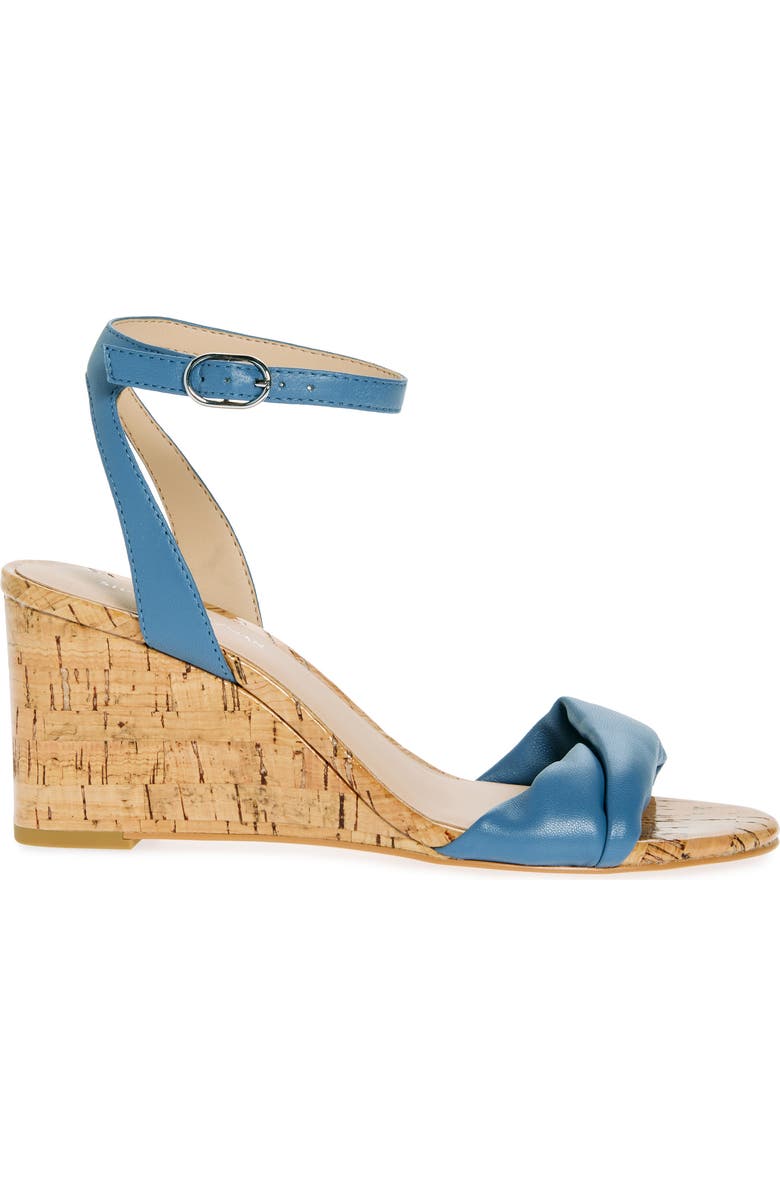 Stuart Weitzman Everly Wedge Sandal, Alternate, color, Atlantic Blue