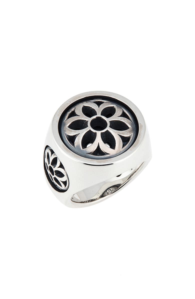 Good Art Hlywd Men's Club Signet Ring, Main, color, Silver