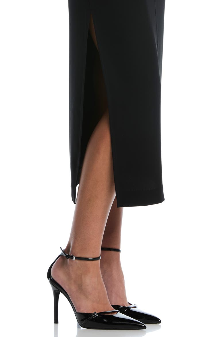The It Girl Midi Skirt, Alternate, color, BLACK