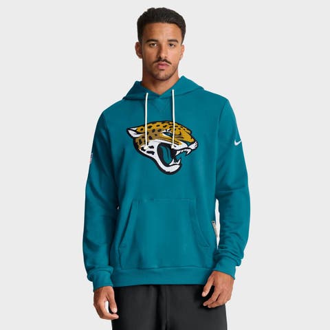 Men's Nike Teal Jacksonville Jaguars Sideline Standard Issue Initial Home Dri-FIT Hoodie