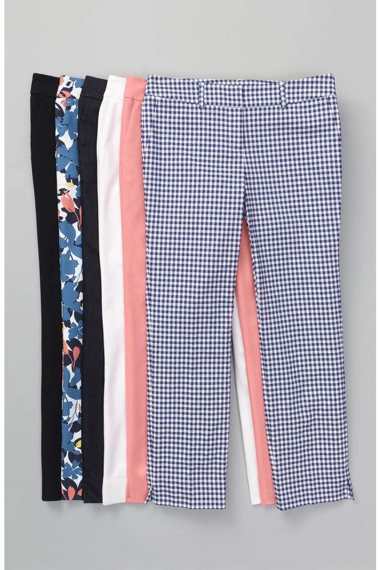 STRETCH COTTON PANT, Alternate, color, PINK PEACH