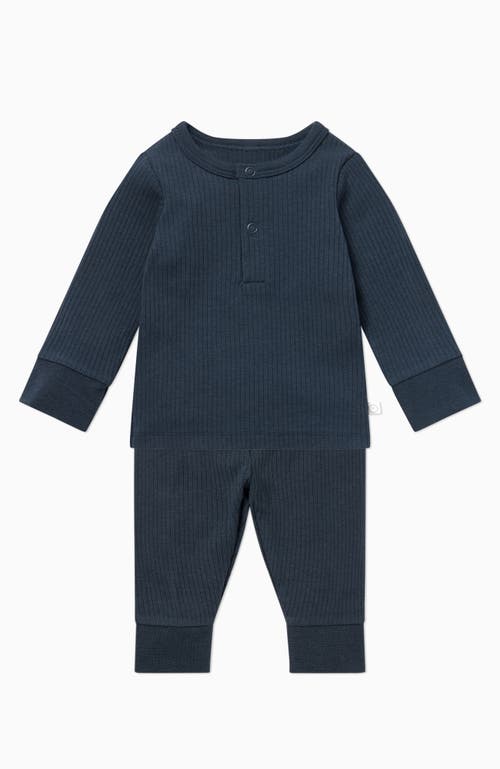 Mori Ribbed Pyjamas In Blue