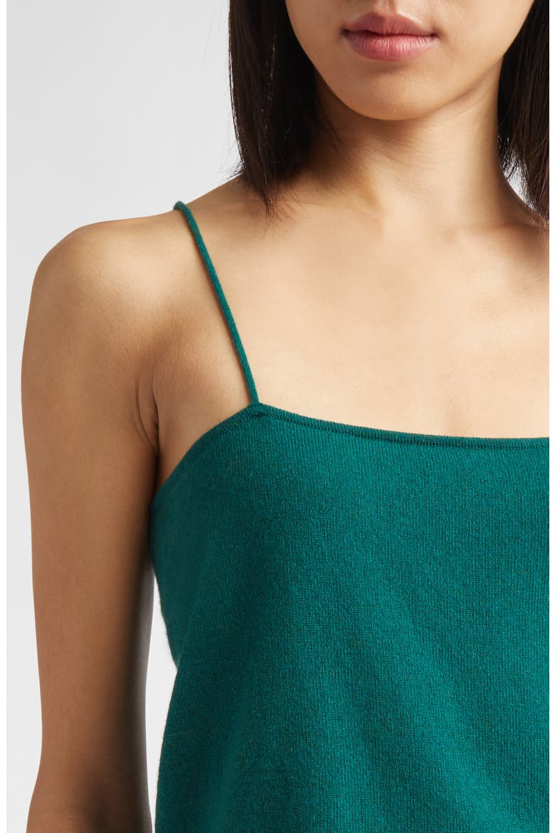 Lodge Beaded Cashmere Camisole, Alternate, color, DARK GREEN